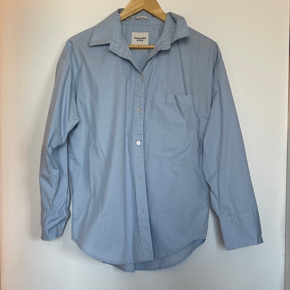 Abercrombie & Fitch blue button up